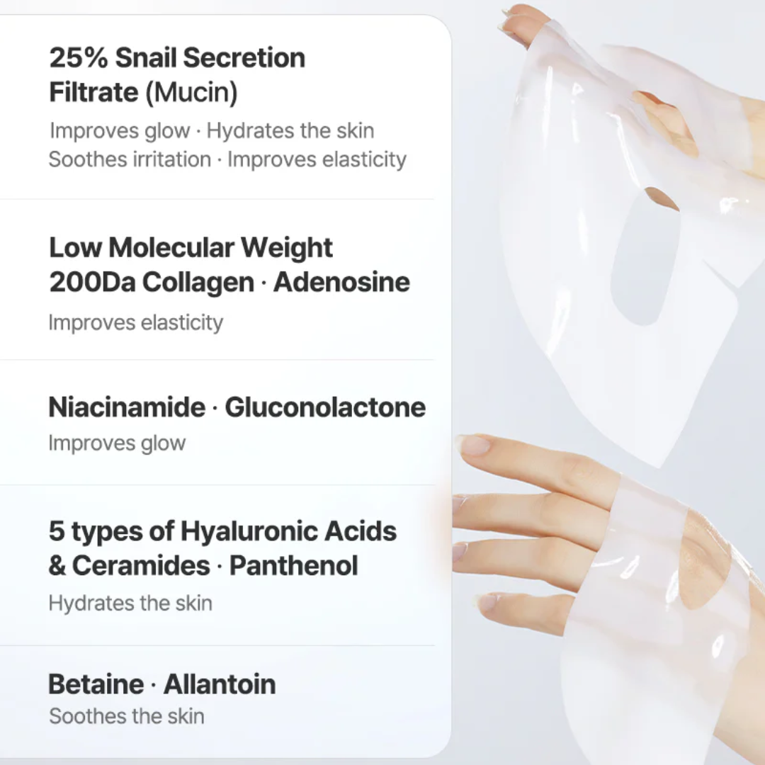 COSRX - Advanced Snail Mucin Glass Glow Hydrogel Mask