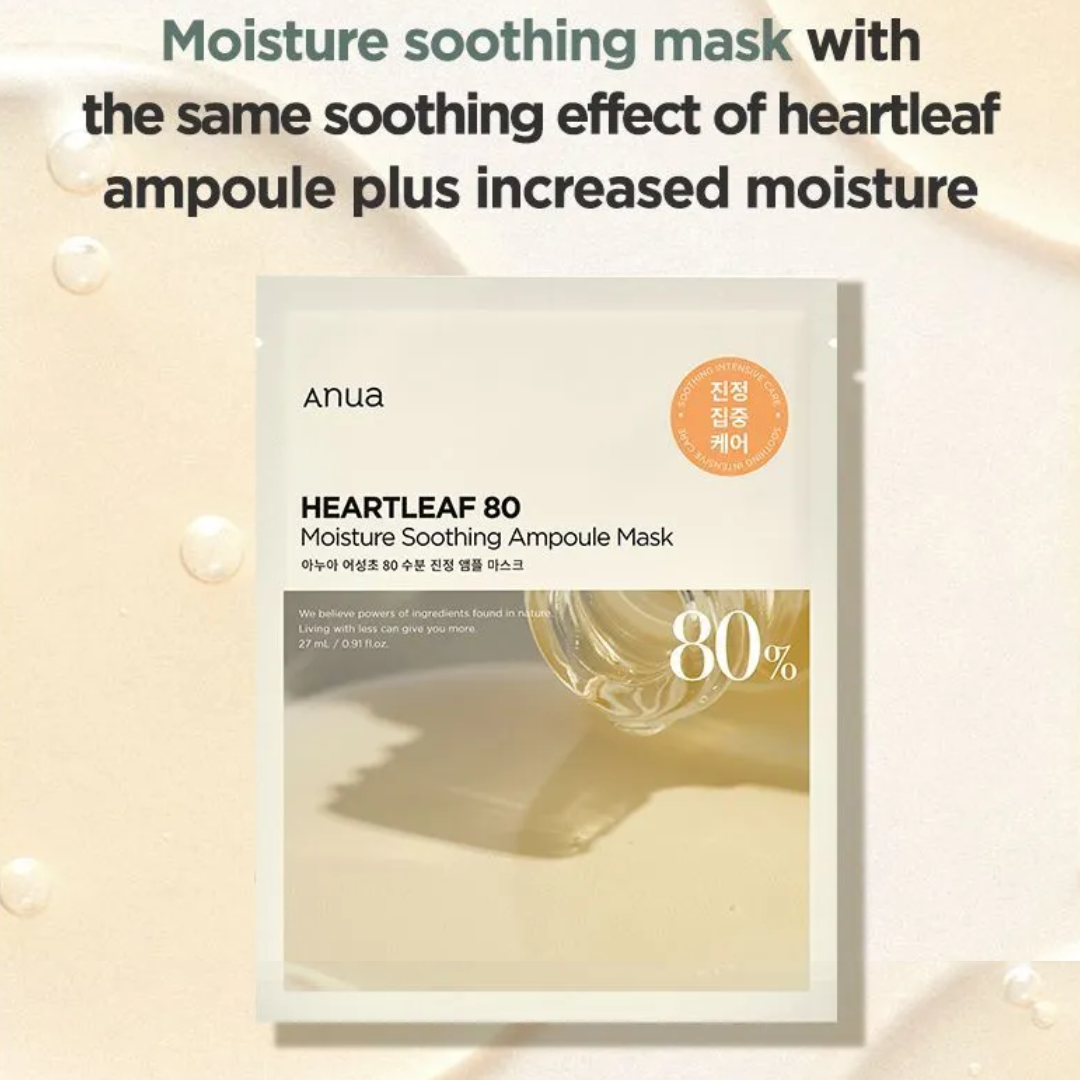 Anua - Heartleaf 80 Moisture Soothing Ampoule Mask