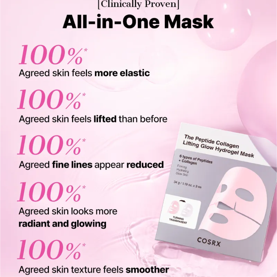 COSRX - The Peptide Collagen Lifting Glow Hydrogel Mask