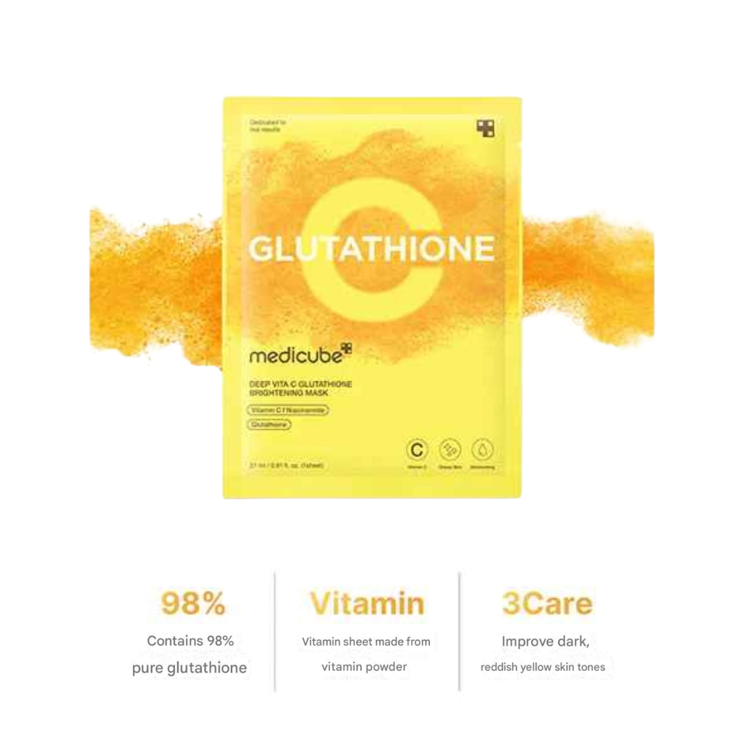 Medicube - Deep Vita C Glutathione Brightening Mask