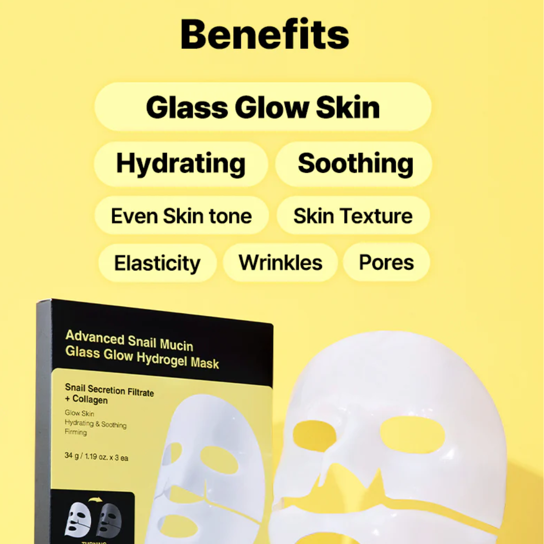 COSRX - Advanced Snail Mucin Glass Glow Hydrogel Mask