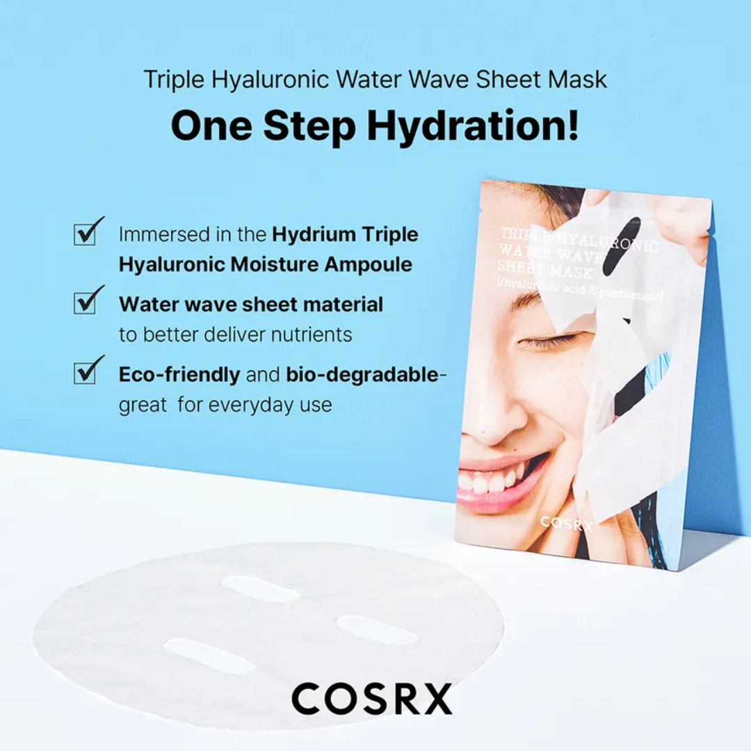 COSRX - Hydrium Triple Hyaluronic Water Wave Sheet Mask