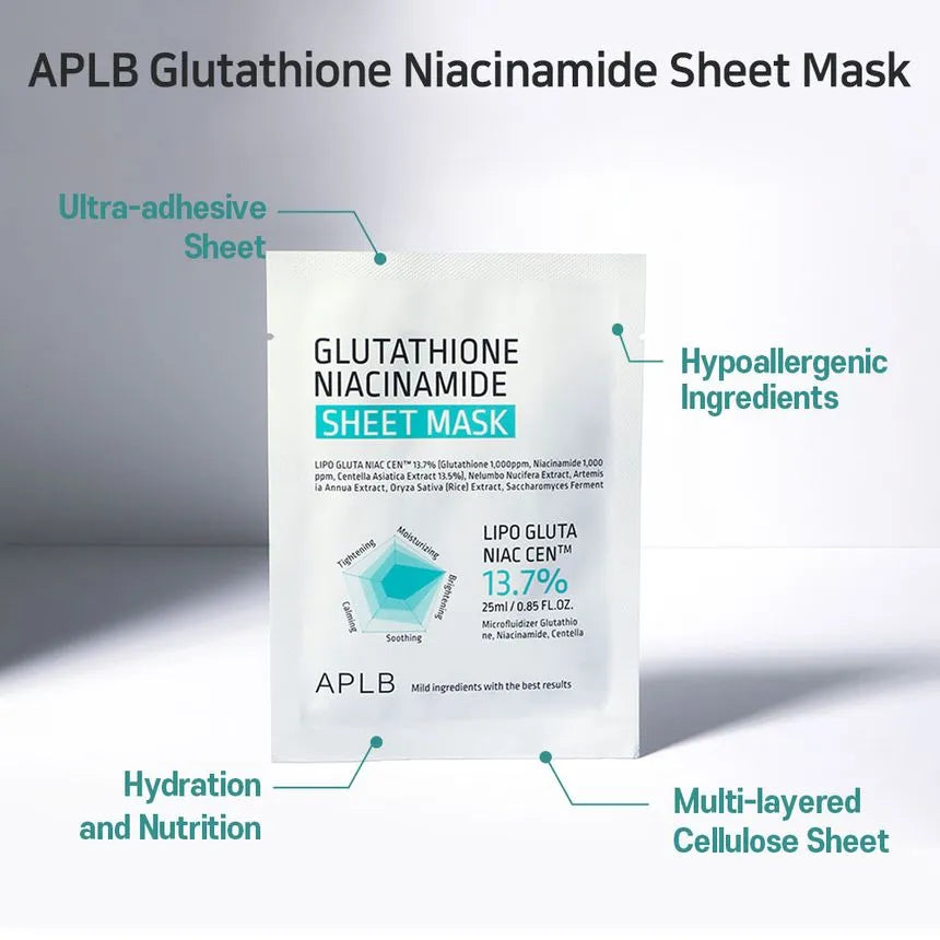 APLB - Glutathione Niacinamide Sheet Mask (x600)